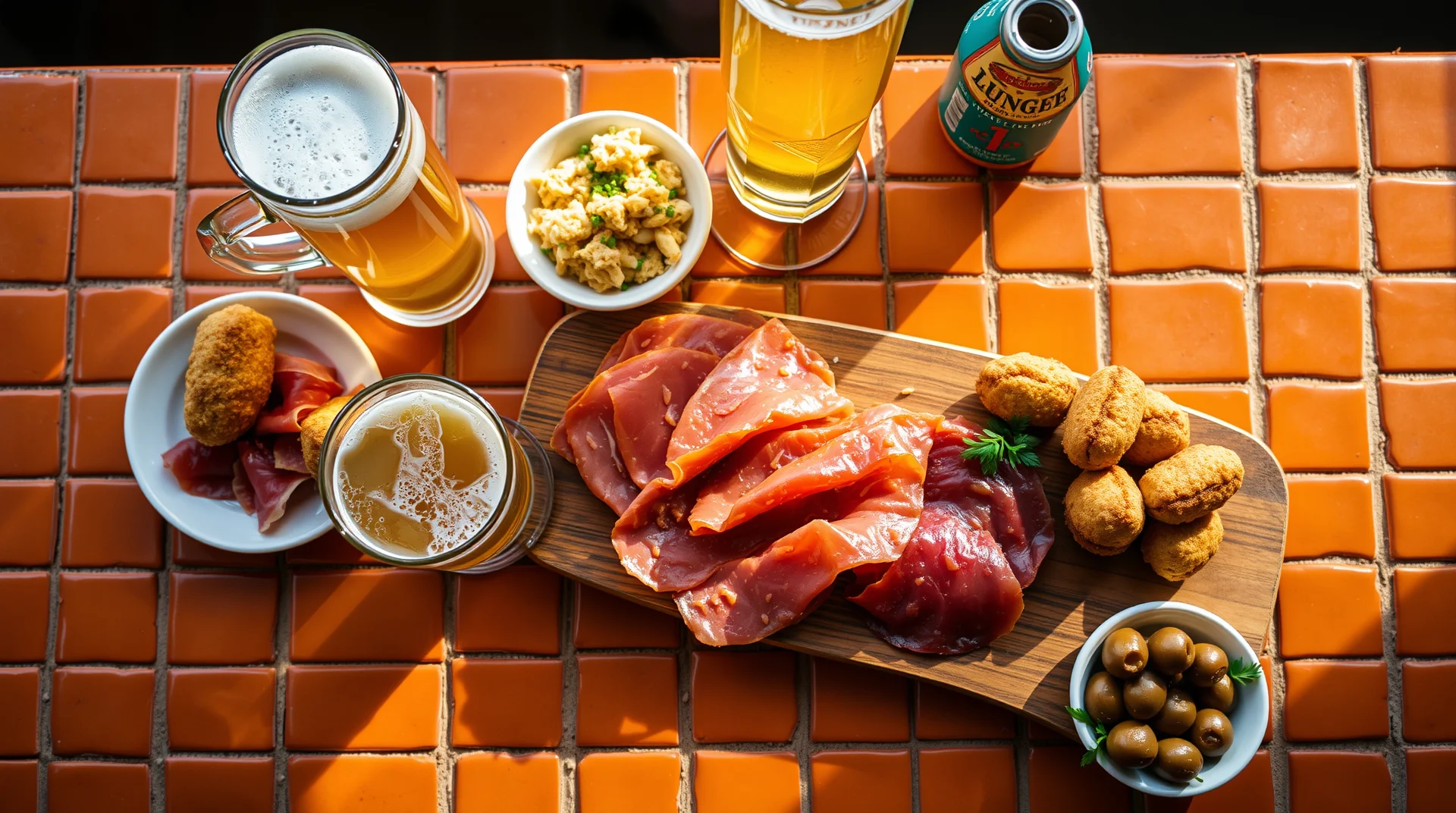 Barra de bar de tapas